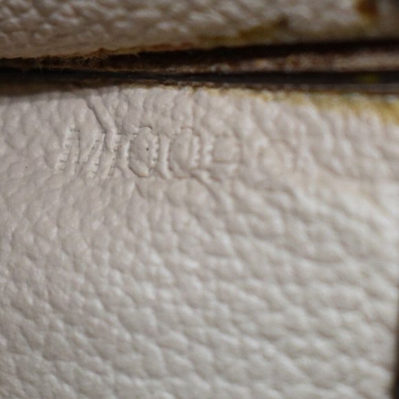 LOUIS VUITTON Logo Sac Plat Hand Tote Bag Monogram Leather Brown M51140 81YA132 - Picture 8 of 16